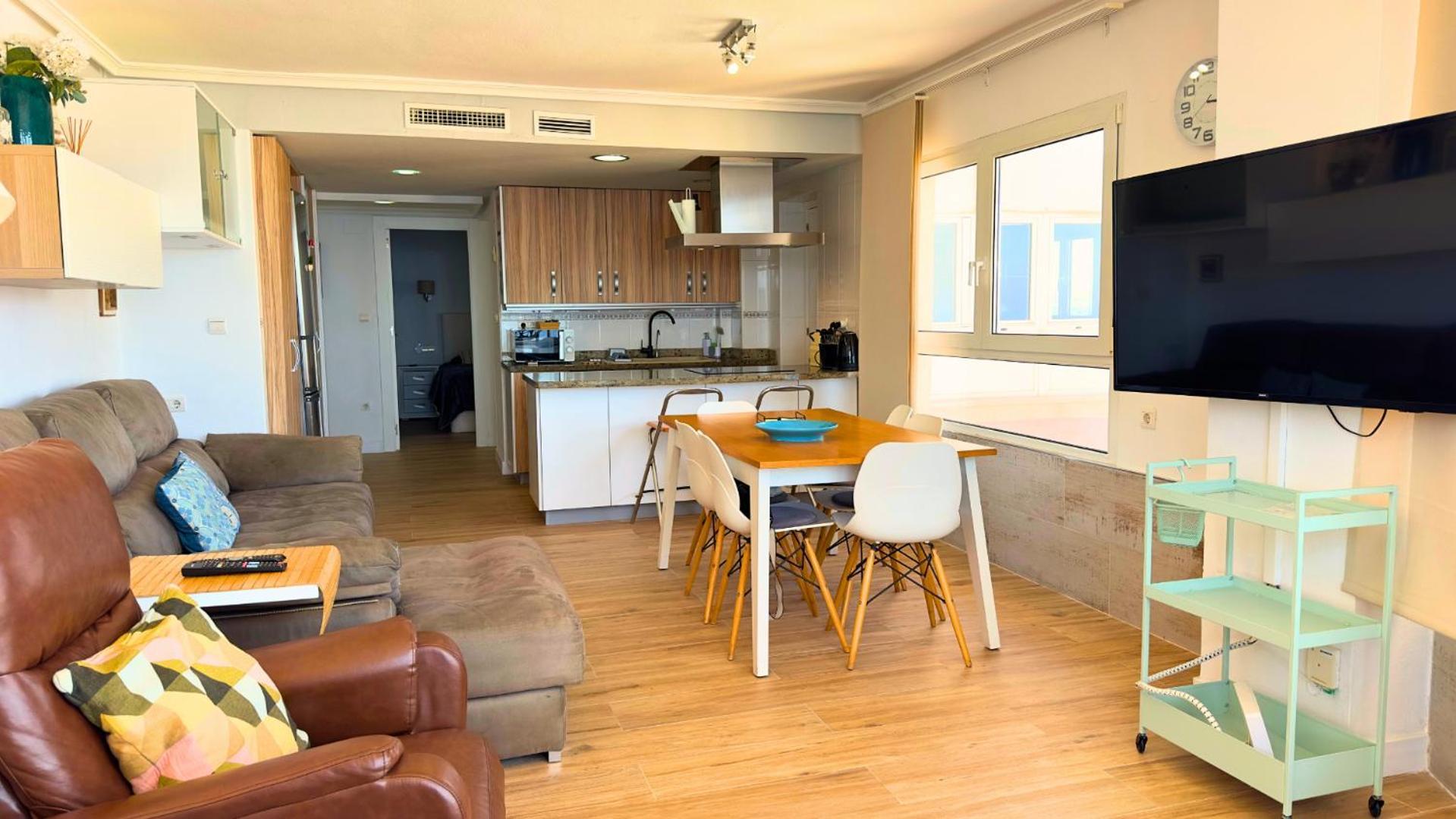Apartmán Atico A 50M Del Mar. Parking Gratis. A/C El Campello Exteriér fotografie